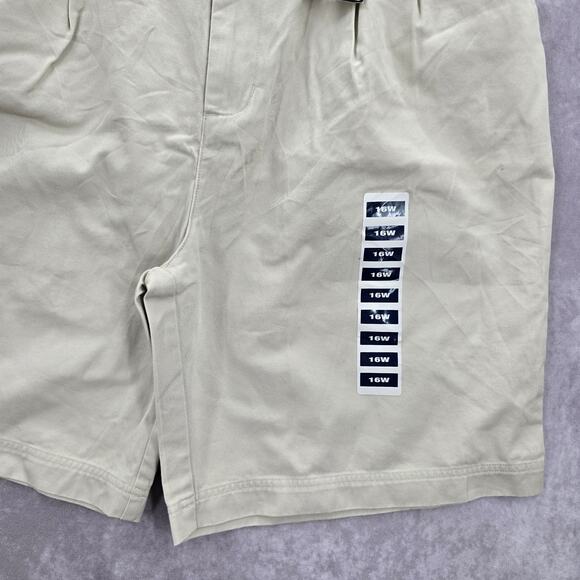 PBX Basics Khaki Tan Pullon Cargo Bermuda Pants Shorts Plus 16W - Picture 4 of 6